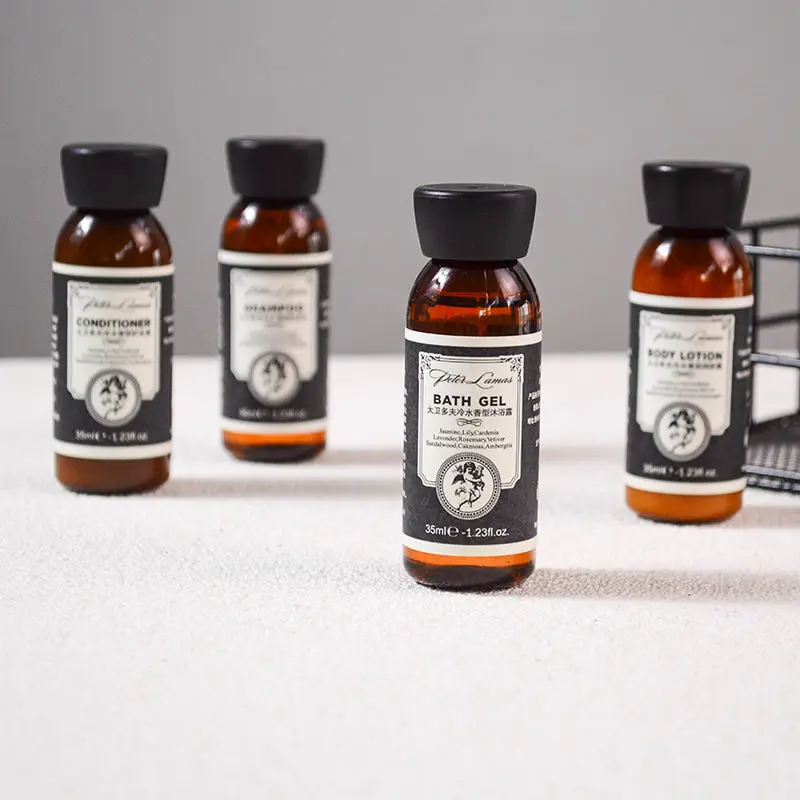 eco friendly spa bottle shower shampoo toiletries product mini toiletries for hotel travel toiletries kit set