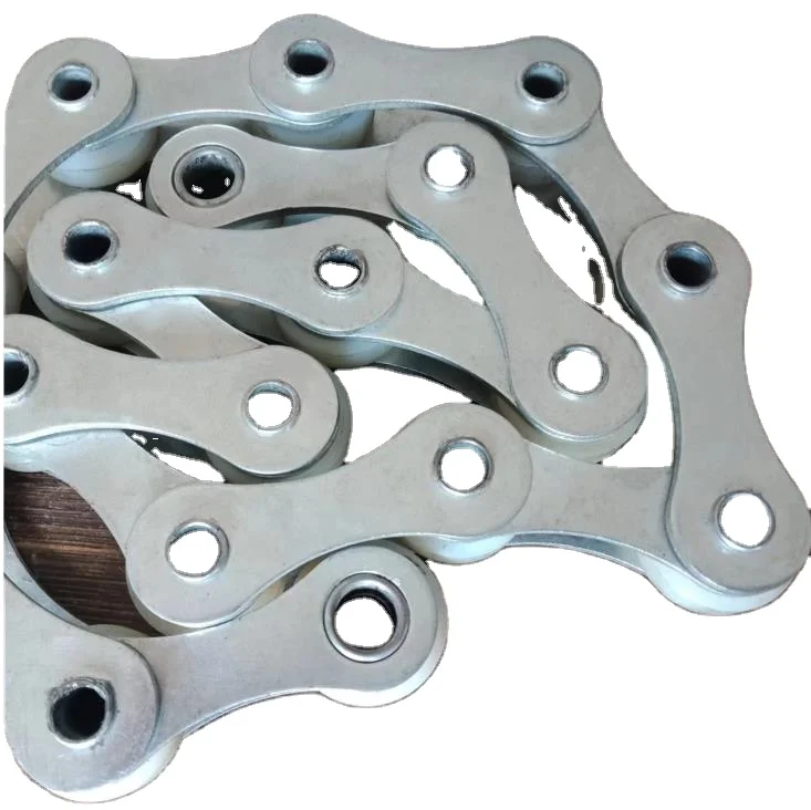 Промышленная стальная цепь с длинным шагом 50 8 полый штифт конвейерная оцинкованным