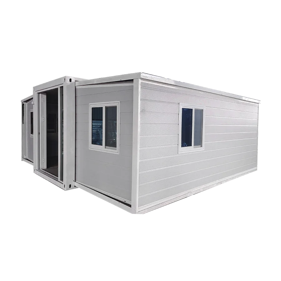 Prefabricated house 20 feet 40 feet expandable foldable container house with bedroom, bathroom, kitchen