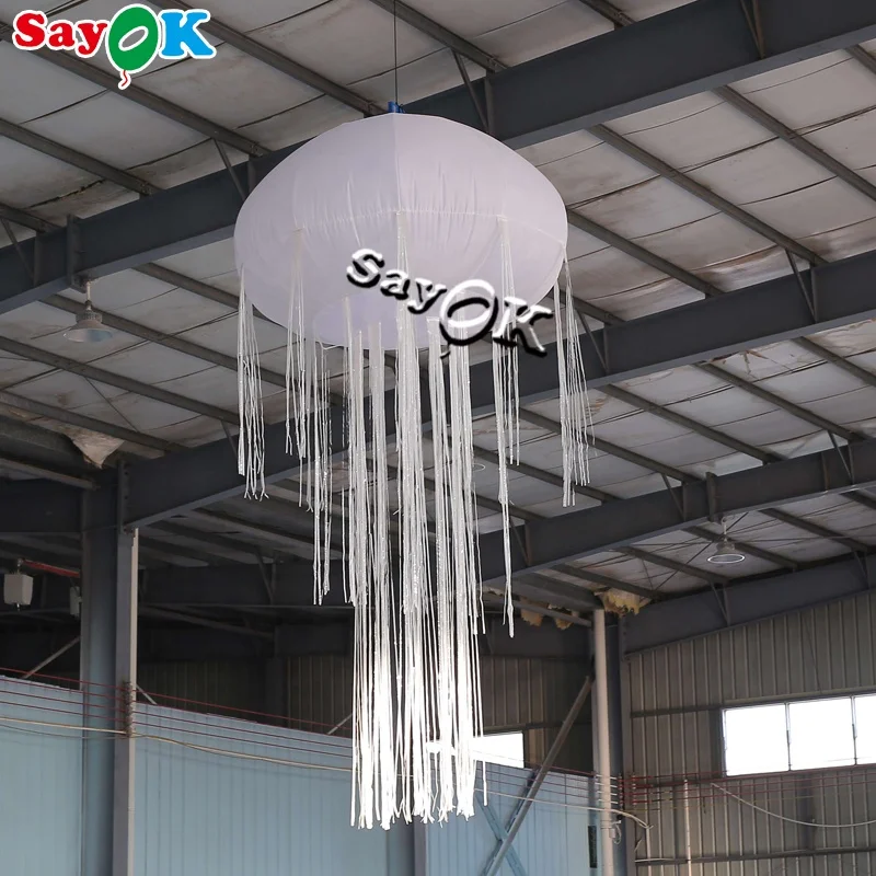 Sea Event Party Decoration Inflatable Jellyfish Inflable Hanging LED Lighting Inflatable Model