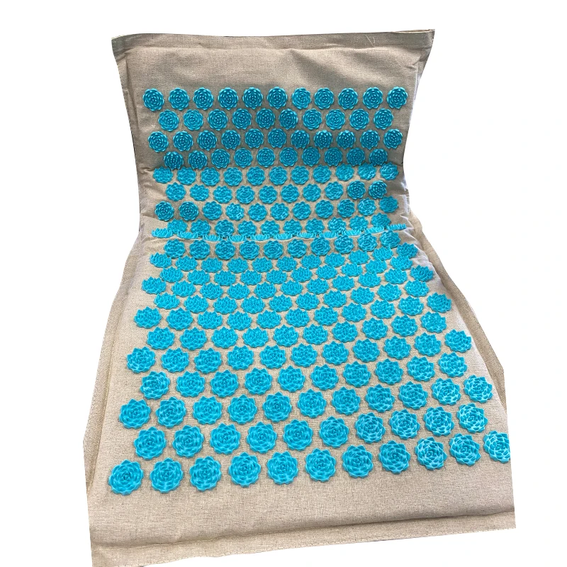 
Factory cotton fabric surface massage nail plates Material Color Eco Acupressure Massage Mat 