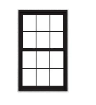 KDSbuilding French style vinyl profile frame single vertical sliding windows Pvc Single hung windows modern design