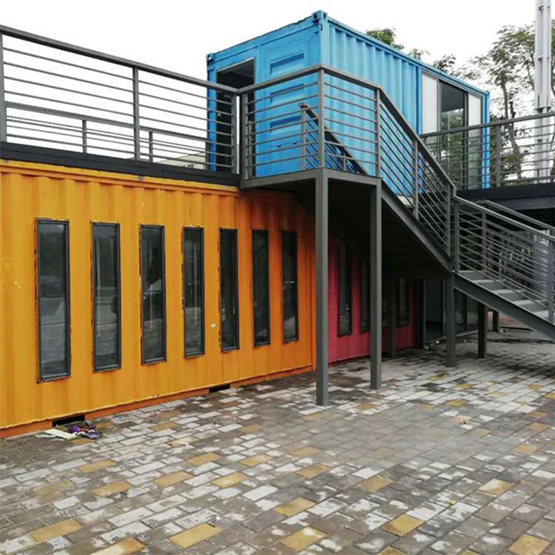 Newest design container houses for company meeting rooms container homes 40ft 3 bedroom house villa