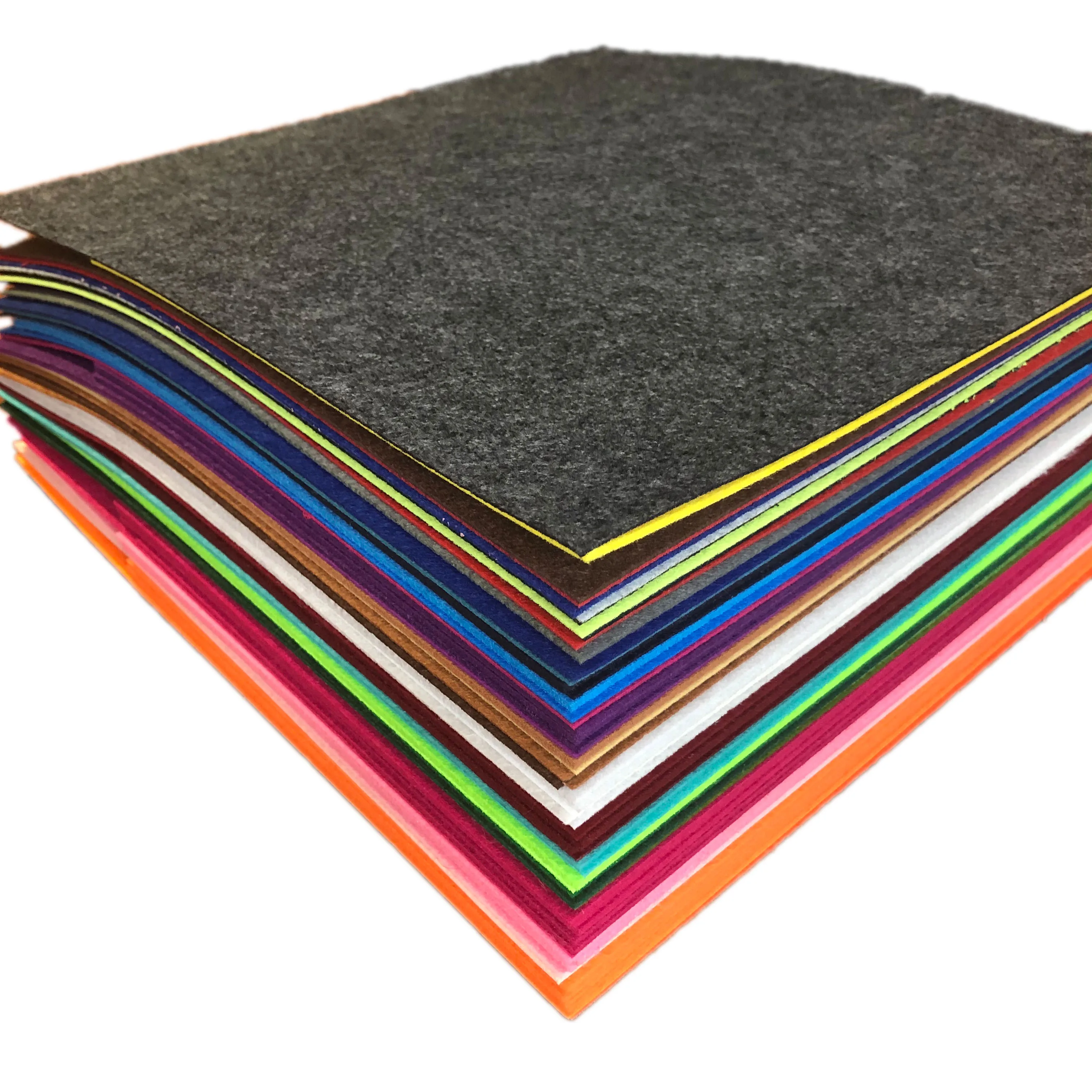 A4 A5 A6 size 1mm 2mm 3mm 4mm 5mm polyester nonwoven wool felt sheet felt fabric craft felt paper