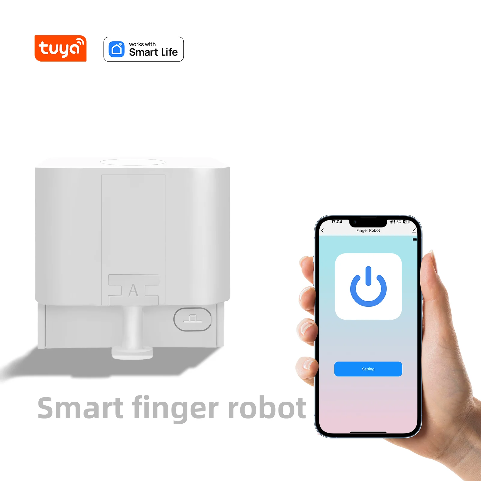 Tuya BLE Smart Life Button Switch Pusher Switchbot Remote Control Fingerbot Alexa Voice Control