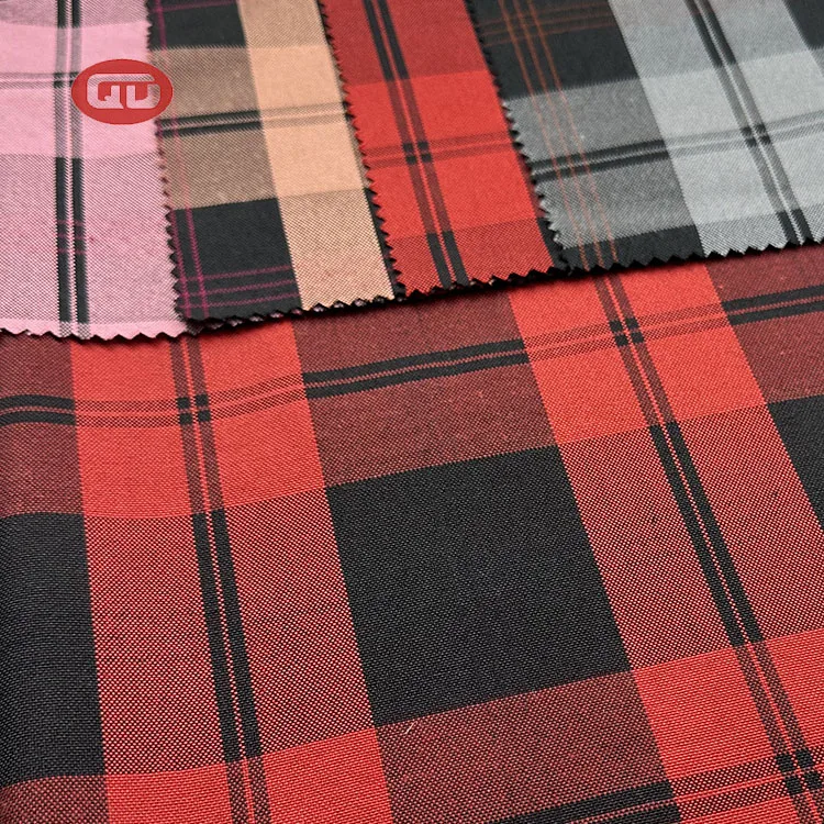 2023 hot selling TR plaid fabric woven yarn-dyed plaid work school summer  uniform dress