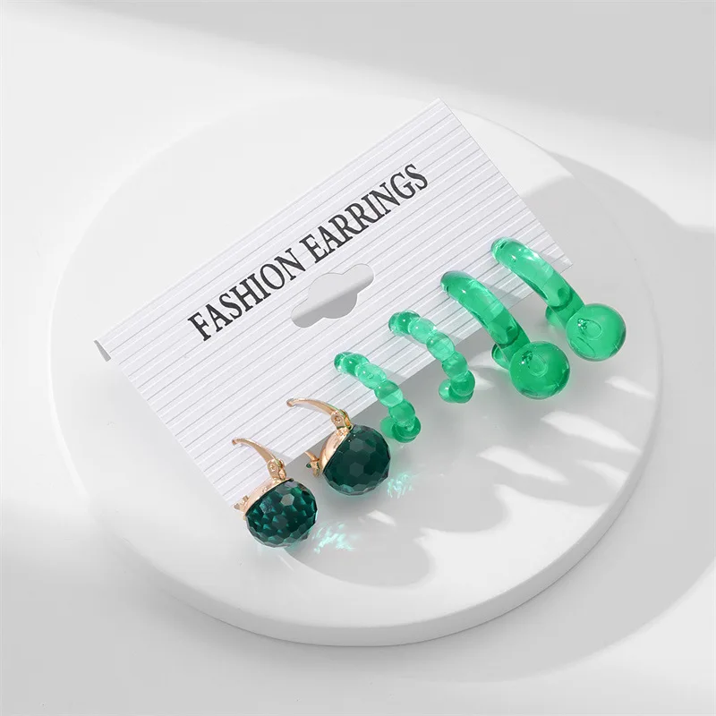 2023 Fashion new style Hot Selling Earring Set Creative Simple Acrylic Flower Earrings High Quality Earring Set Wholesale