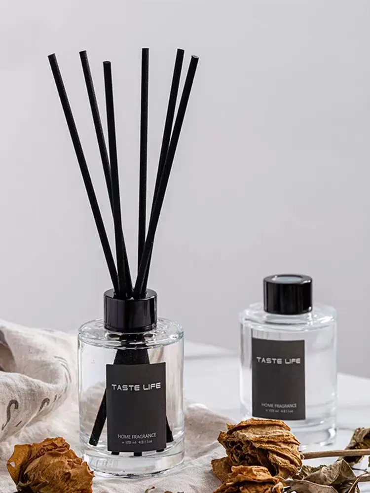 Decoration Custom Logo 120 Ml Glass Jars Natural Liquid Aroma Perfume Aromatherapy Reed Diffuser