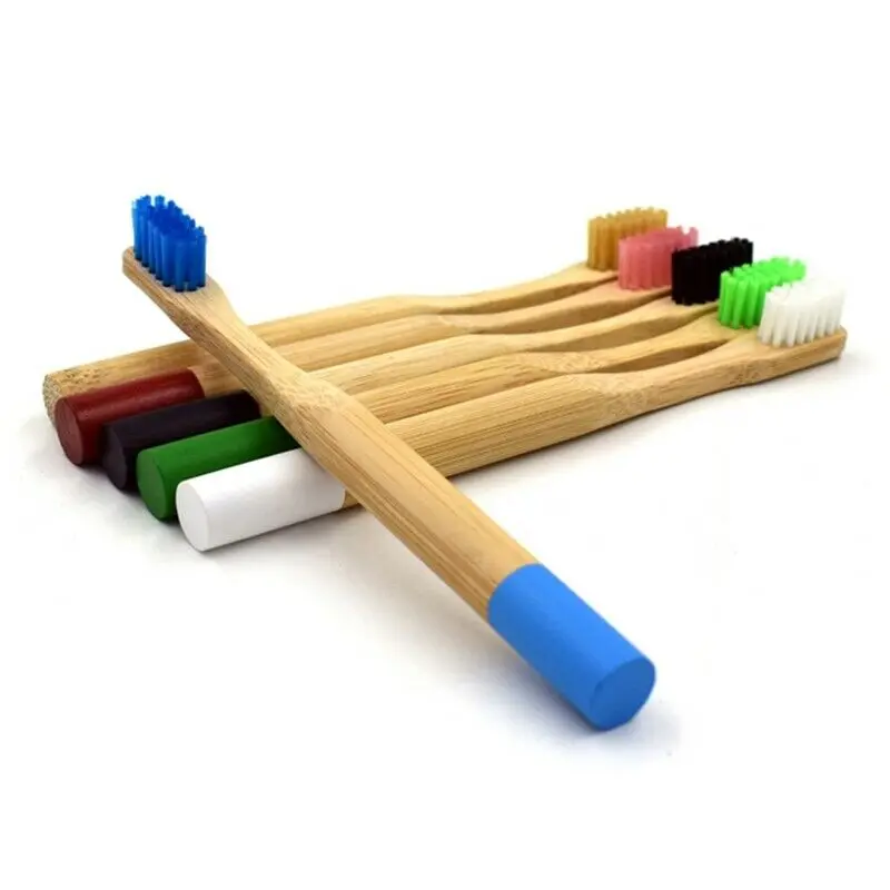 Manufacturer premium eco friendly  OEM custom logo wholesale kids bamboo wooden toothbrush
