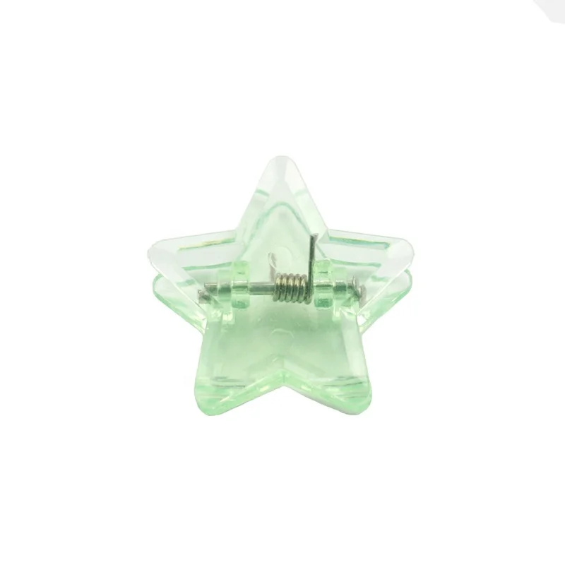 plastic star shape  binder clips for office school home