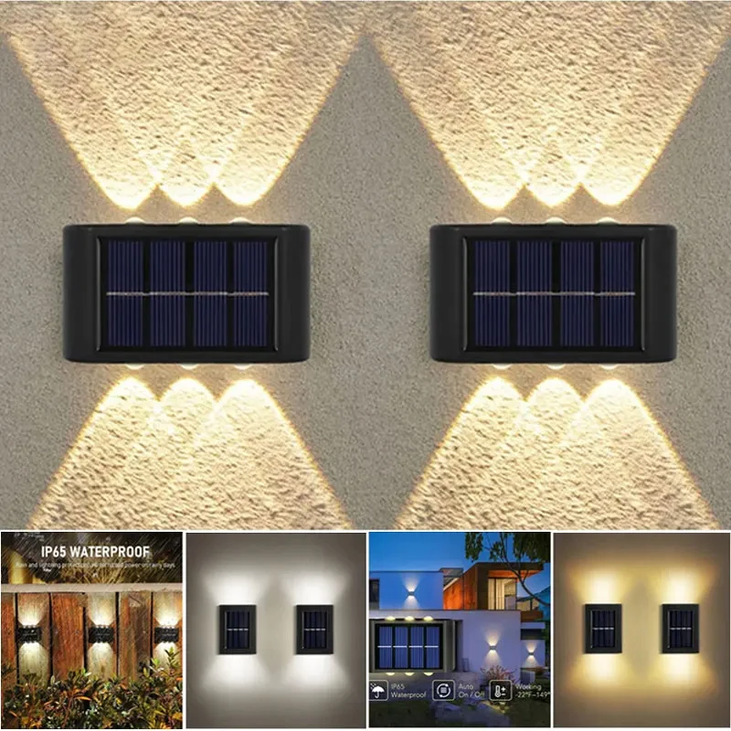 Outdoor Solar Waterproof Garden Wall Light,Corridor Wall Mounted Solar Wall Lamp/Solar Telescope Wall Lights,Solar Wall Light