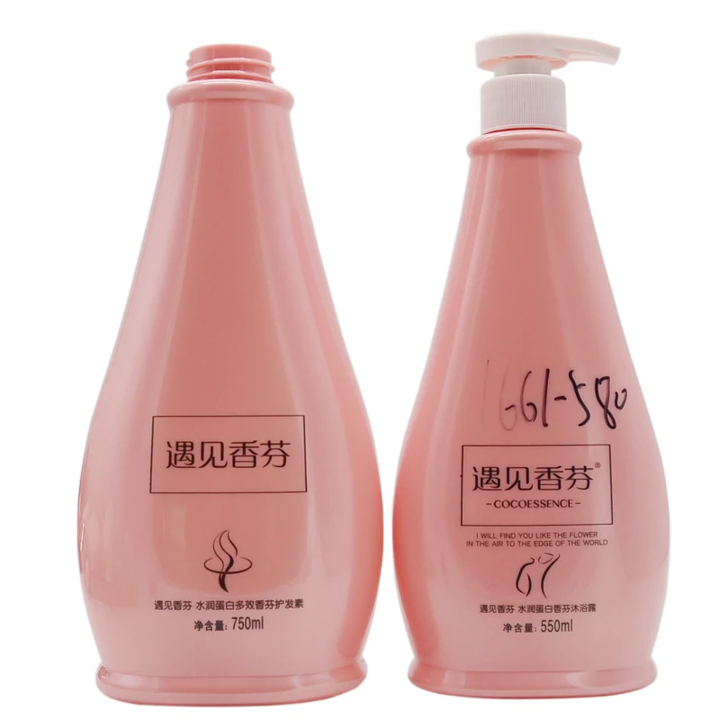 Manufacturers Wholesale Custom Plastic Bottles Packaging 300ml 400ml 500ml Pet Shampoo Bottle For Lotion Plastic Shampoo Bottle