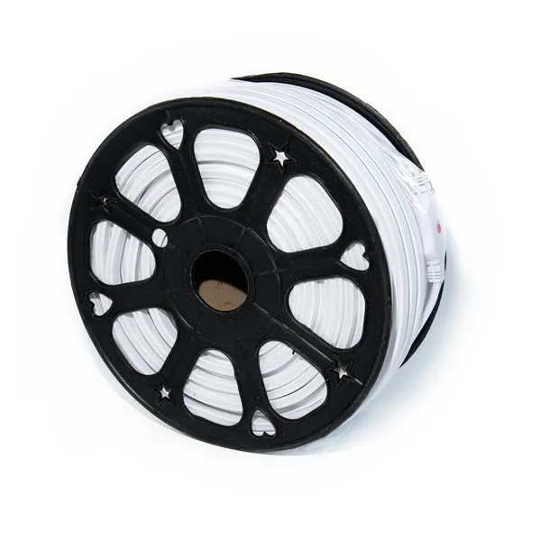 110V 220V Neon Led Strips Holiday Lighting Flexible Flex Strip Light 50m Roll 8*16mm For Christmas Decoration Lights