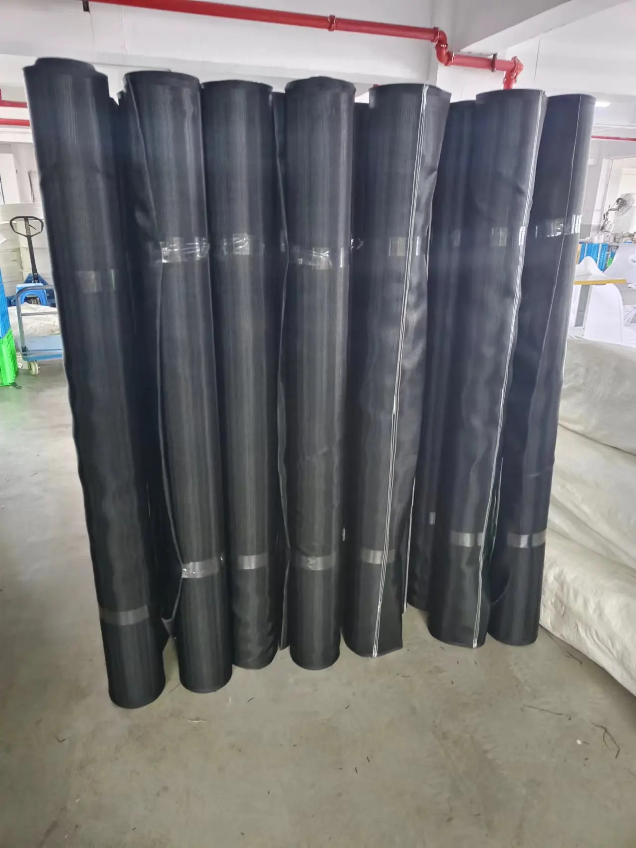 Mushroom growing net application for the bed frame of button mushroom cultivation racks 1.45m*34m