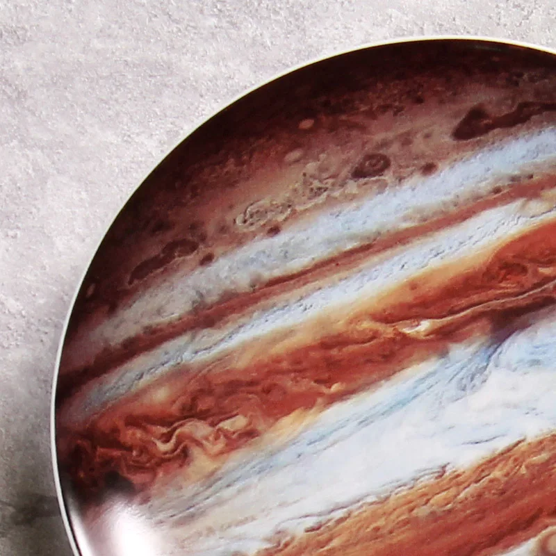 Creative Home Living Room Wall Decoration Nordic Modern Ceramic Space Planet Wall Hanging Decor Plate