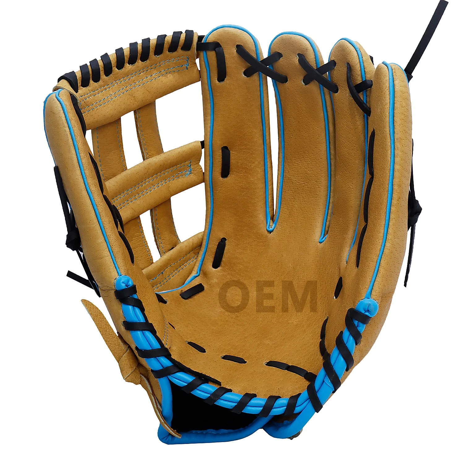 Factory Direct pigskin custom baseball gloves leather professional baseball mitt adult