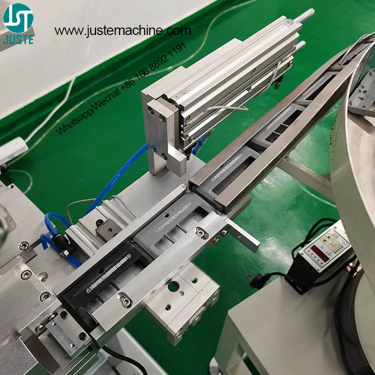 Custom Pad Printer Tampo Silicone Large Area 15 Cm Eraser Pad Printing Machine With Vibrating Spiral Feeder For Syringle Shades