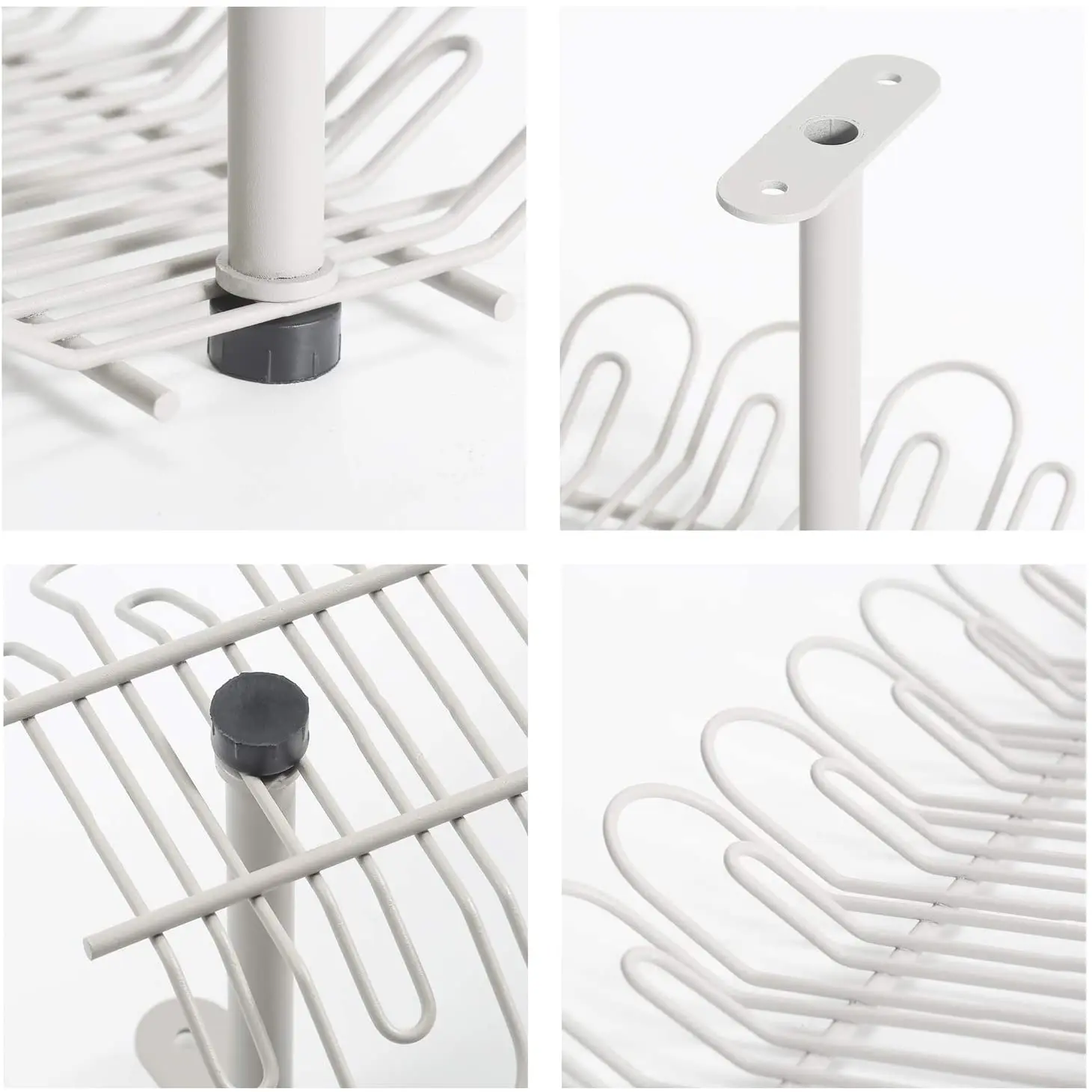 Large And Sturdy Under Counter Desk Mounted Cable Management Organizer Tray Set For Computer Table