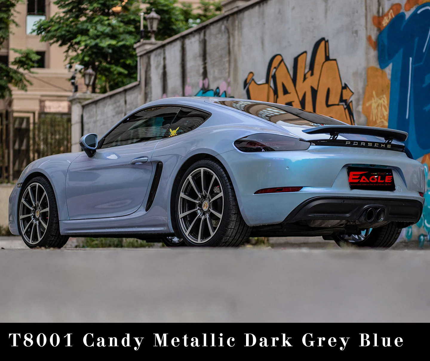 High Quality Candy Metallic Ash Dark Gray Blue Color Chameleon Self-adhesive Vinyl Wrap Film For Car
