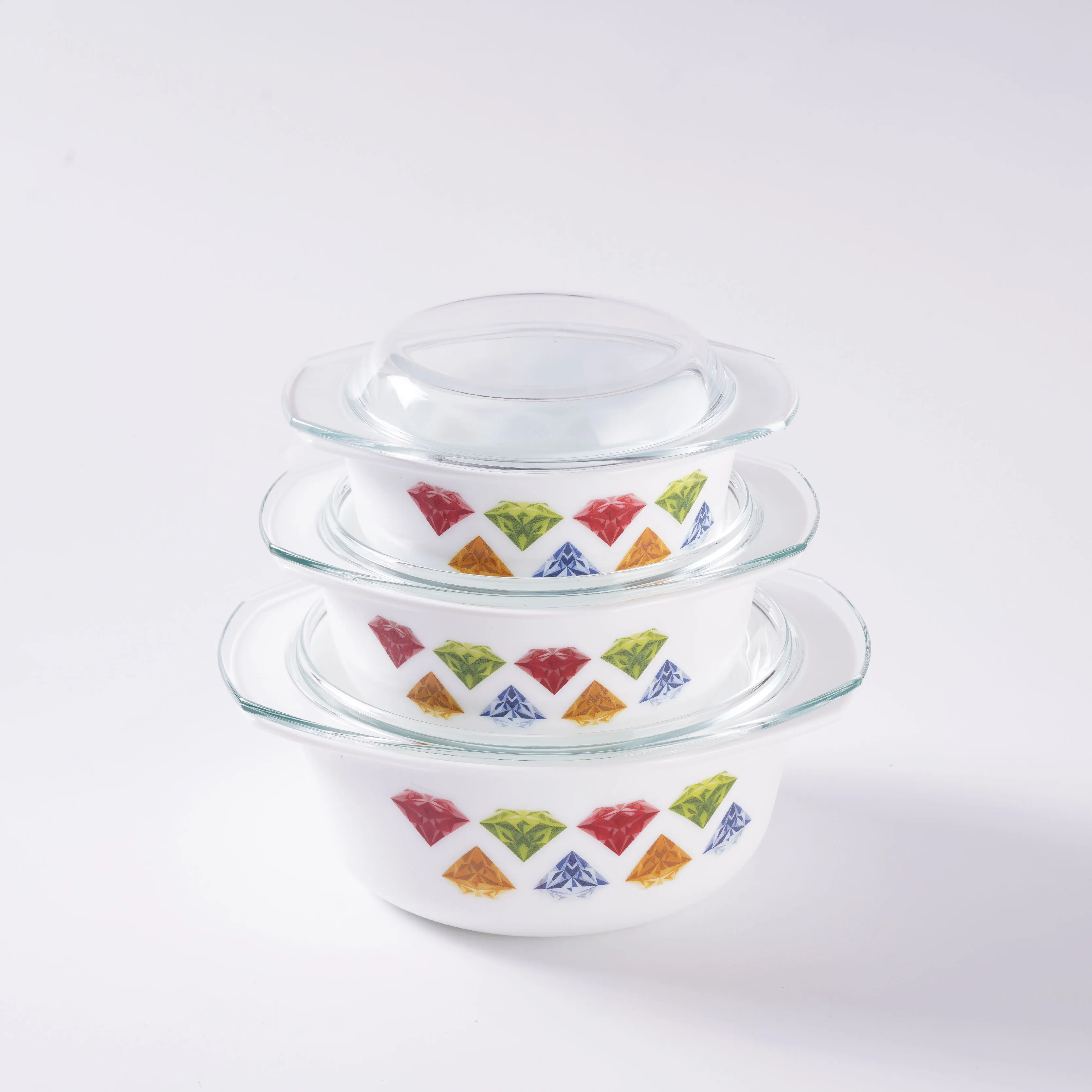 Wholesale Opal Glassware Dinner Set Dinner Plate Glass Cookware