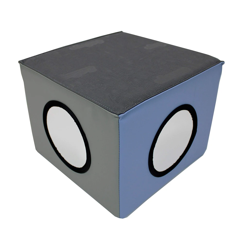 High quality Pu leather Resources Playings Toys Foam Stacking Blocks with 4 sided mirrors