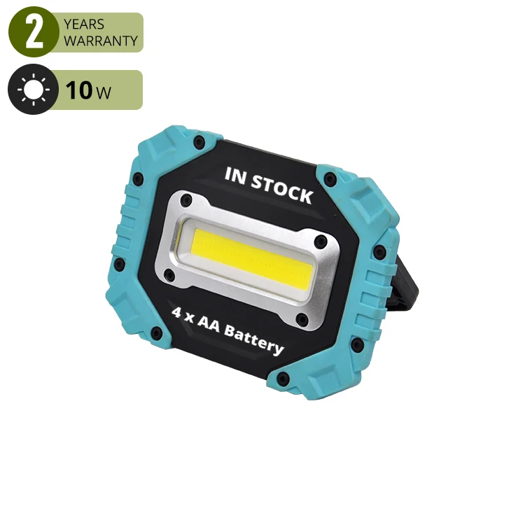 New waterproof quake proof with Stand removable AA Battery Cordless 10W Portable flexible temporary COB LED Work Working Light