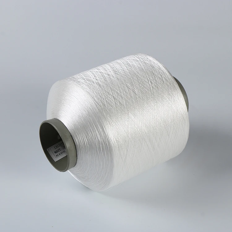 Optical White twist polyester yarn for woven label Prices Semi dull fdy filament 150 denier polyester yarn fdy 75 36