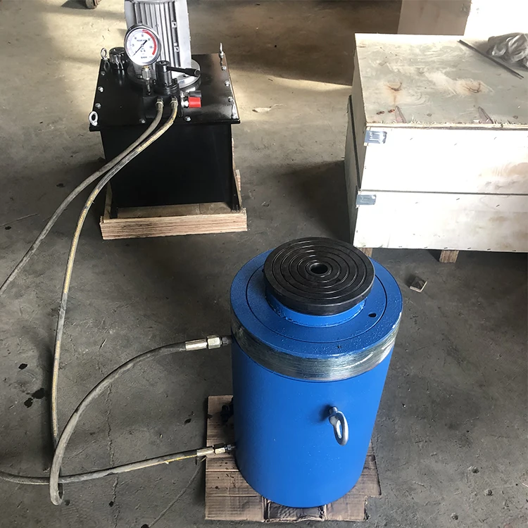 100 200 300 400 500 600 700 800 900 1000 1200 1500 2000 ton electric double acting lift hydraulic jack cylinder price