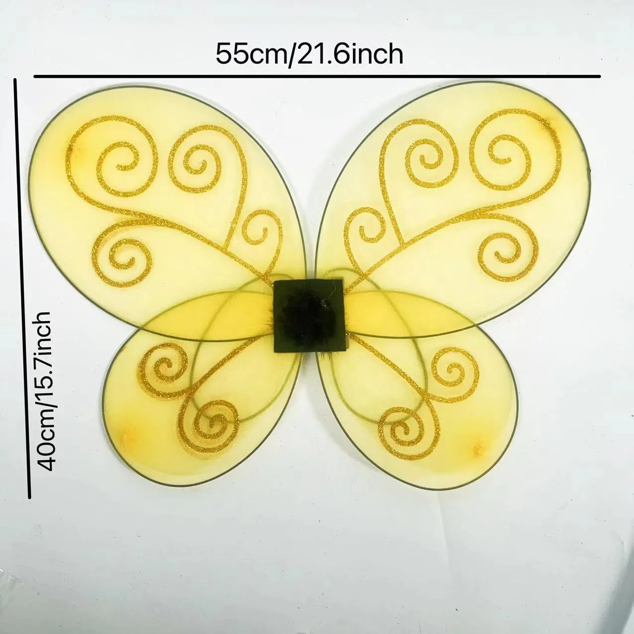 Wholesale Party Prop Children Bee Wings Costume Kids Yellow Butterfly Wings