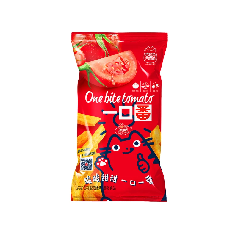 7% real shrimp meat genuine ingredients Tomato Chips