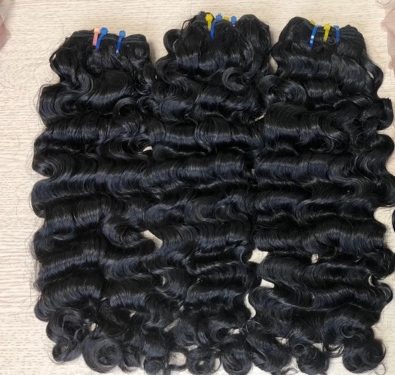 Ready to ship Grade 12A Super Double Drawn Curly Hair Bundles, Human Hair Extensions Best Quality Vietnamese Raw Hair