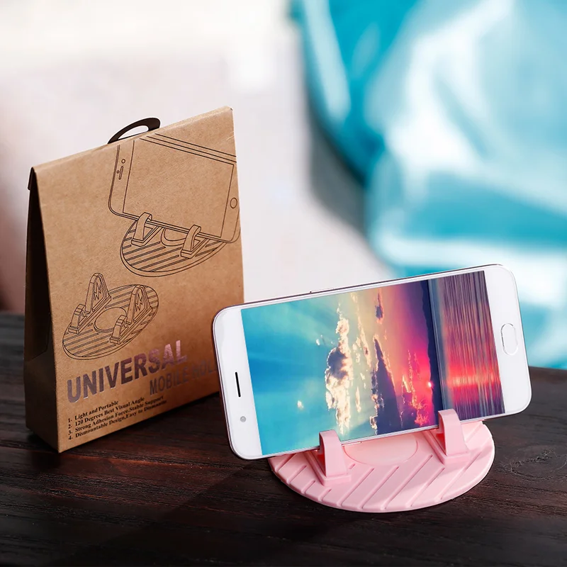 Creative Phone Holder Universal Car Holder Office Live Broadcast Anti-slip Mat Silicone Phone Holder