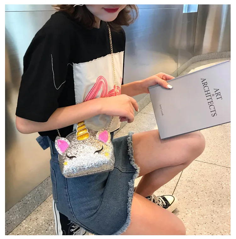 2025 Latest Colorful Rainbow Kids Girl Fashion Cross Body Handbags Toddler Girl Purses