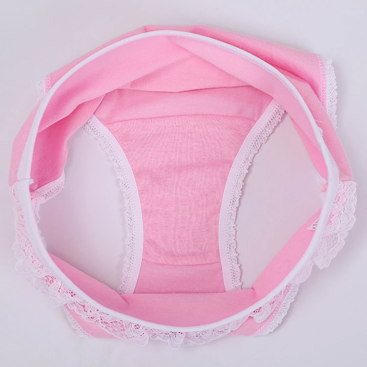 UOKIN kids lace cotton briefs underwear wholesale children panties for girls kids 4-10 ages skin friendly