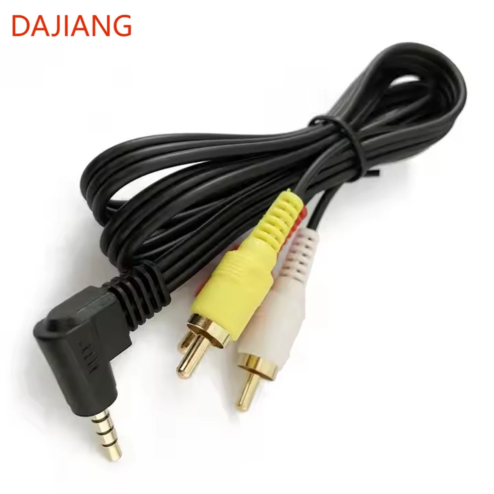 DAJIANG OEM настраиваемый 3 5 мм до RCA штекер к Стерео Аудио Видео Мужской кабель AUX на AV видеокамера