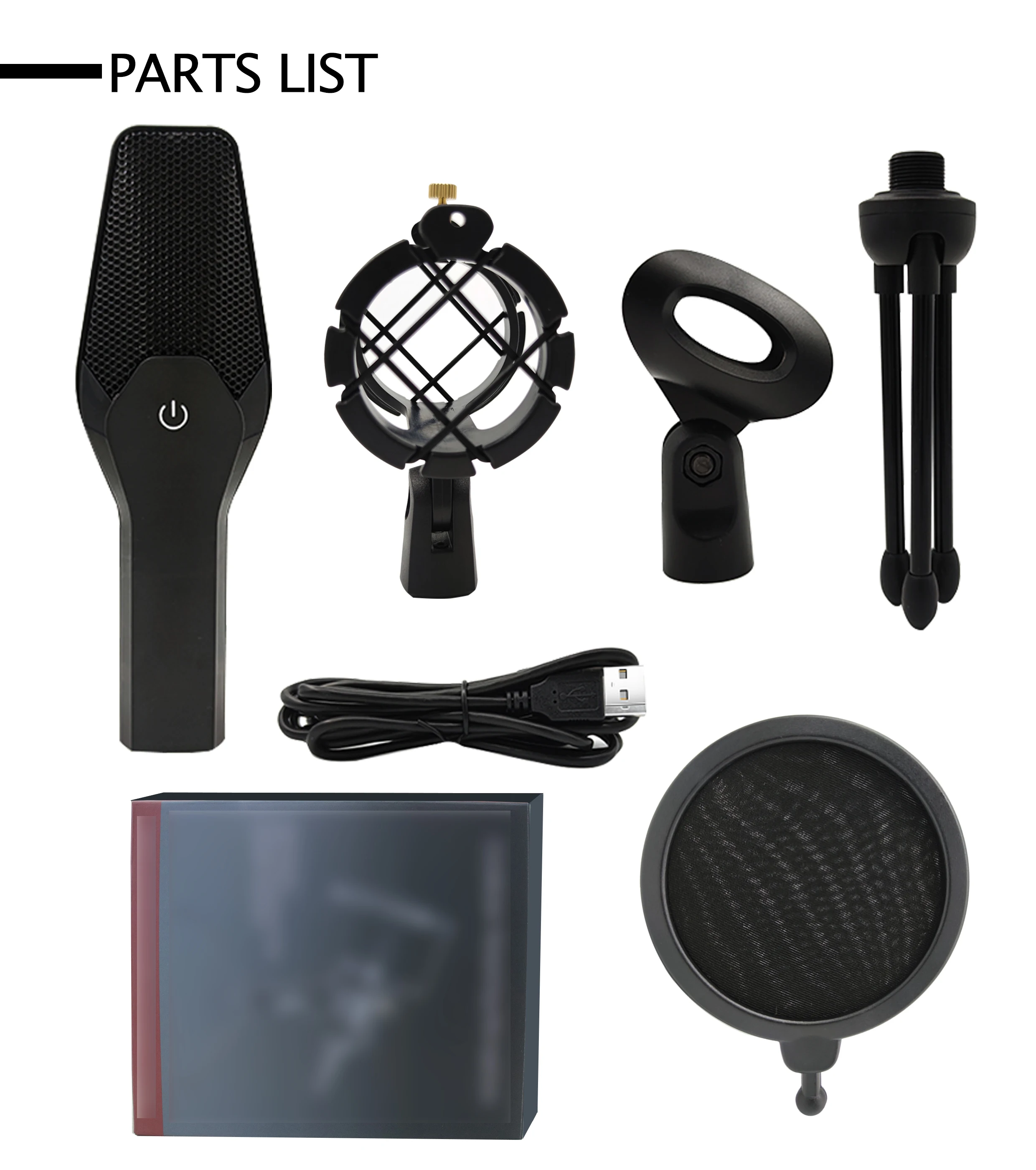 
 Высокое качество USB Подкаст микрофон студия Запись микрофон ПК компьютер игровой youtube микрофон  