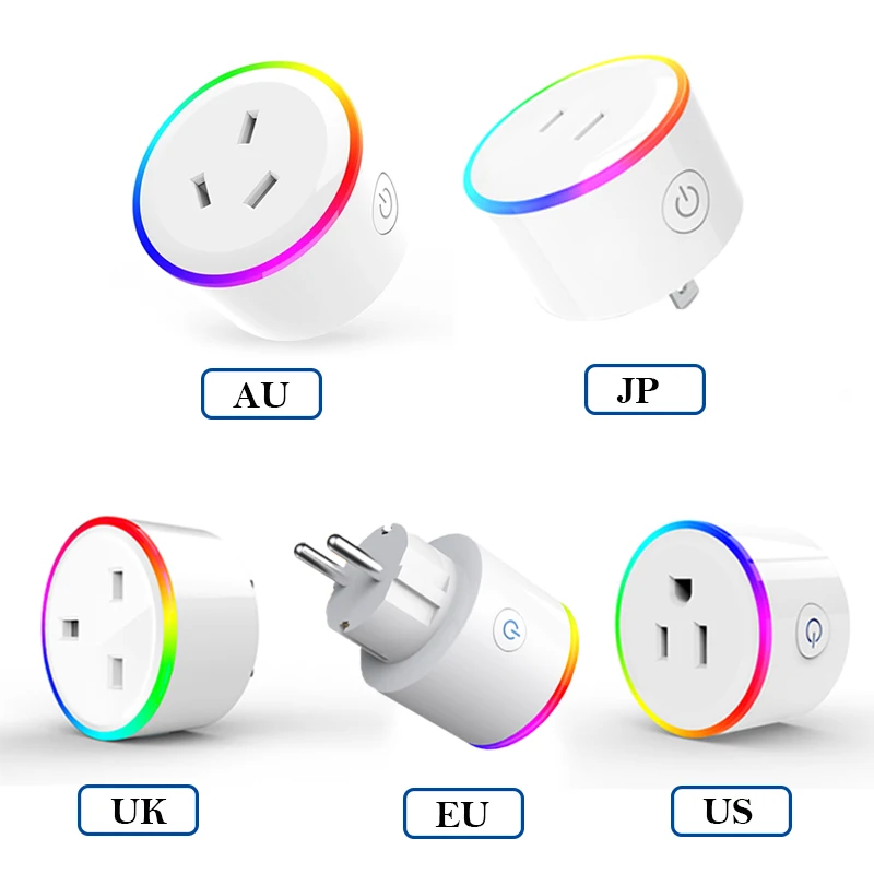 Works With Alexa Wifi Smart Socket Standard Au Japan Uk Eu Us Voice Control Wall Charger Sockets