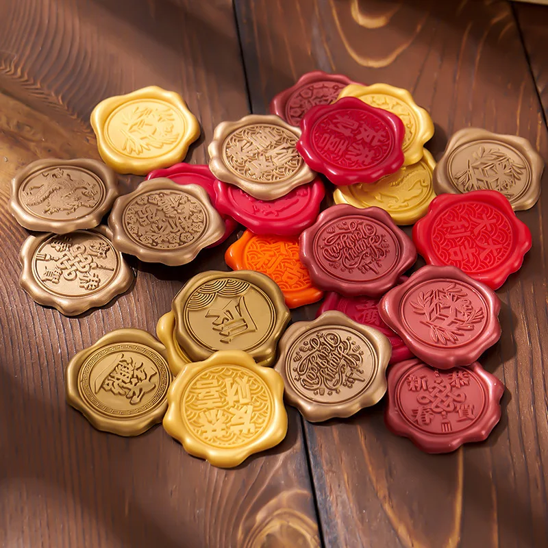 Fire paint wax mark fire paint seal sticker envelope seal wedding invitations fire paint paste logo customization