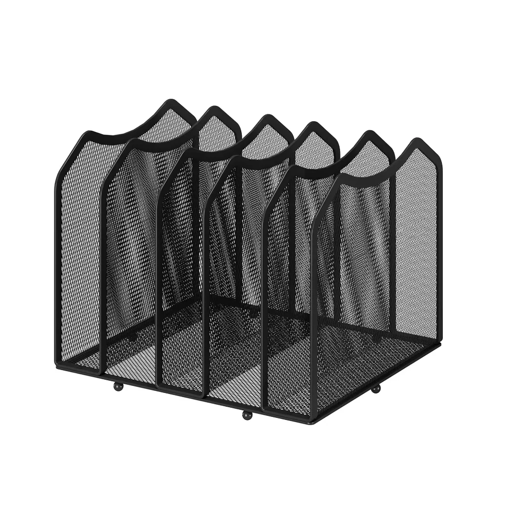 Оптовая продажа Лидер продаж высококачественный металлический органайзер для офисных файлов сетчатый Настольный сортировщика Штабелируемый хранения документов