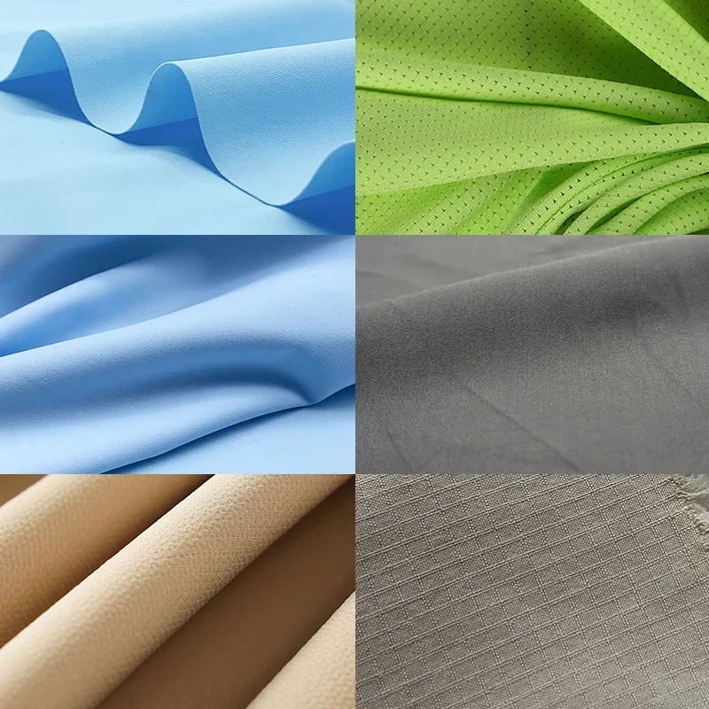 Hot Sale 148cm 260g, Pants Clothing Suit Elastic fabric Breathable Knit 100% Polyester Bird Eye Wicking Mesh fabric/