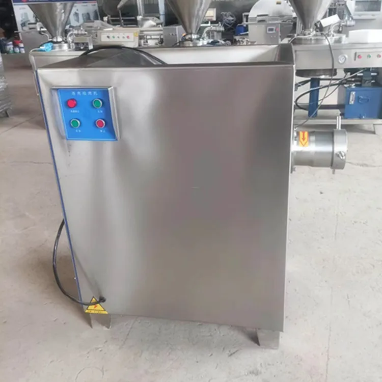 Automatic 300kg/hour Beef Grinder Frozen Meat Bone Grinding Machine HJ-JRJ100