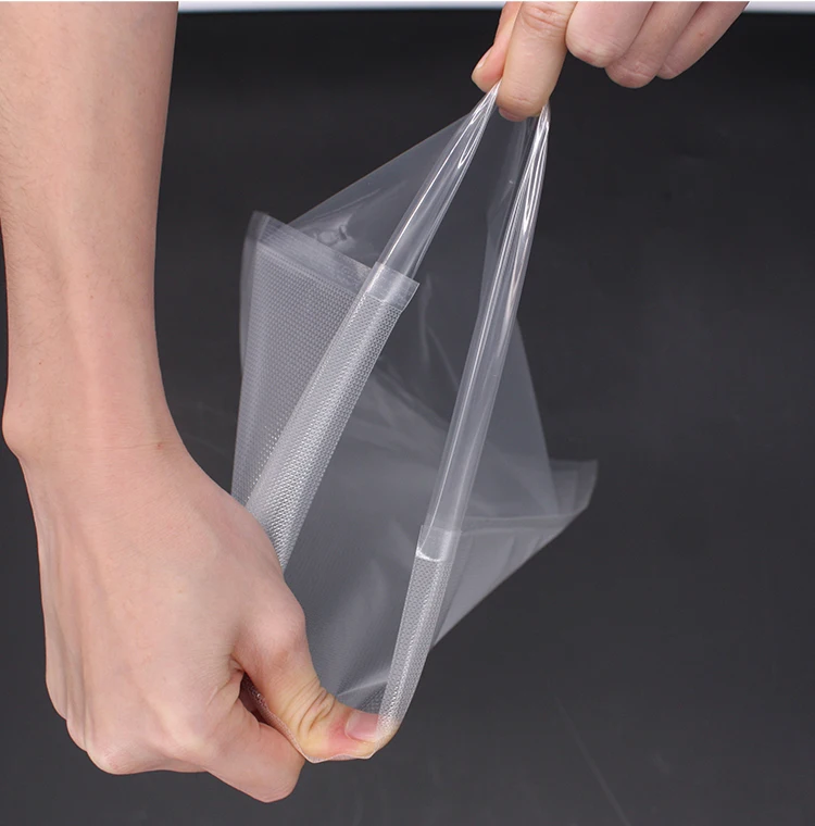 Frozen Shrimp Chicken Custom Printed Storage Transparent Packaging Compostable Embossed Plastic Food Vacuum Sealer Bag
