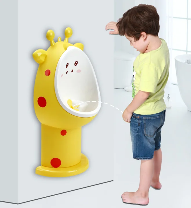 New Design Height Adjustable Cartoon Cute  Portable  Baby Training Potty Urinal eco-friendly