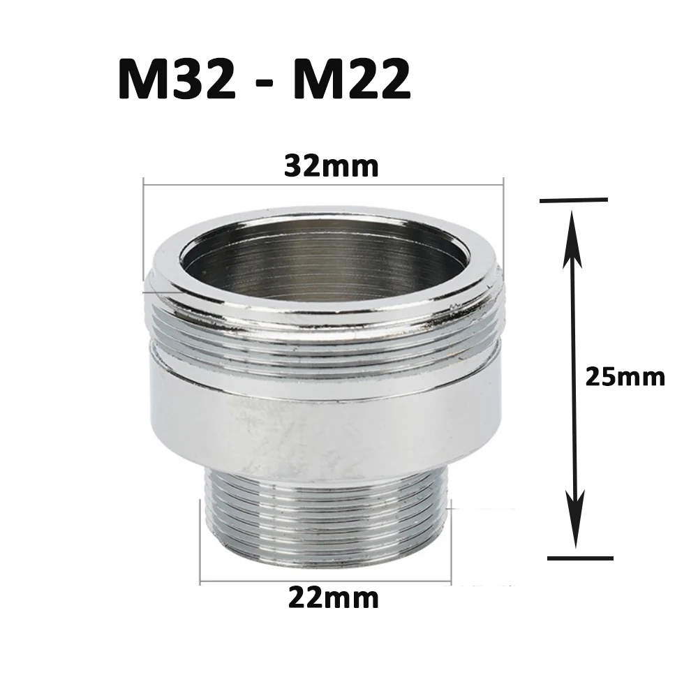16/18/20/22/24/26/28/30/32mm External Thread to 22mm External Thread Kitchen Sink Water Purifier Tap Faucet Mout Aerator Adaptor