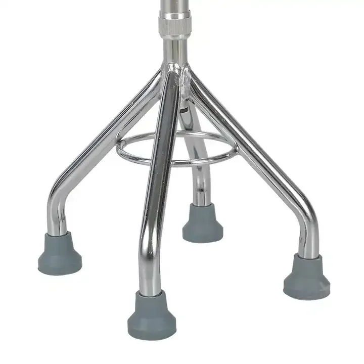 Custom China supplier Medical Home use light mobility Aluminum alloy/ Stainless steel crutch elderly Adjustable Walking Stick