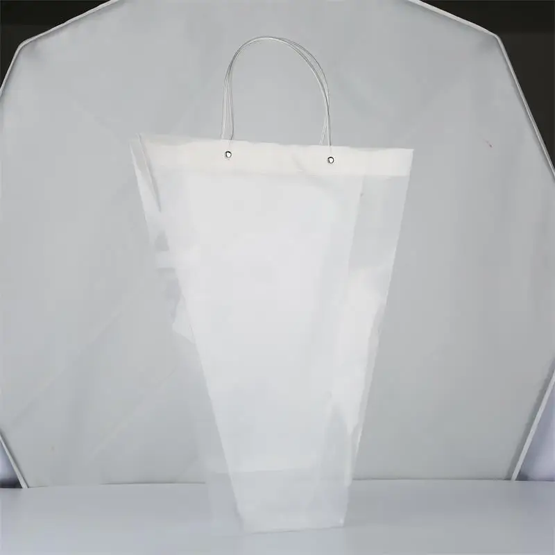 Clear Cosmetic Pvc Pp Transparent Plastic Bag For Shopping pp bags with string handle