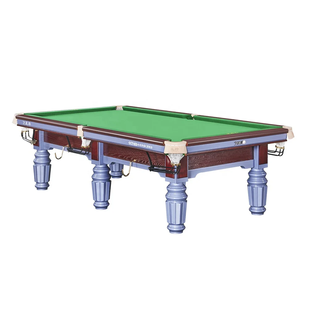 Solid Wood Natural Slate 8-Ball 9Ft Chinese Billiard Pool Table
