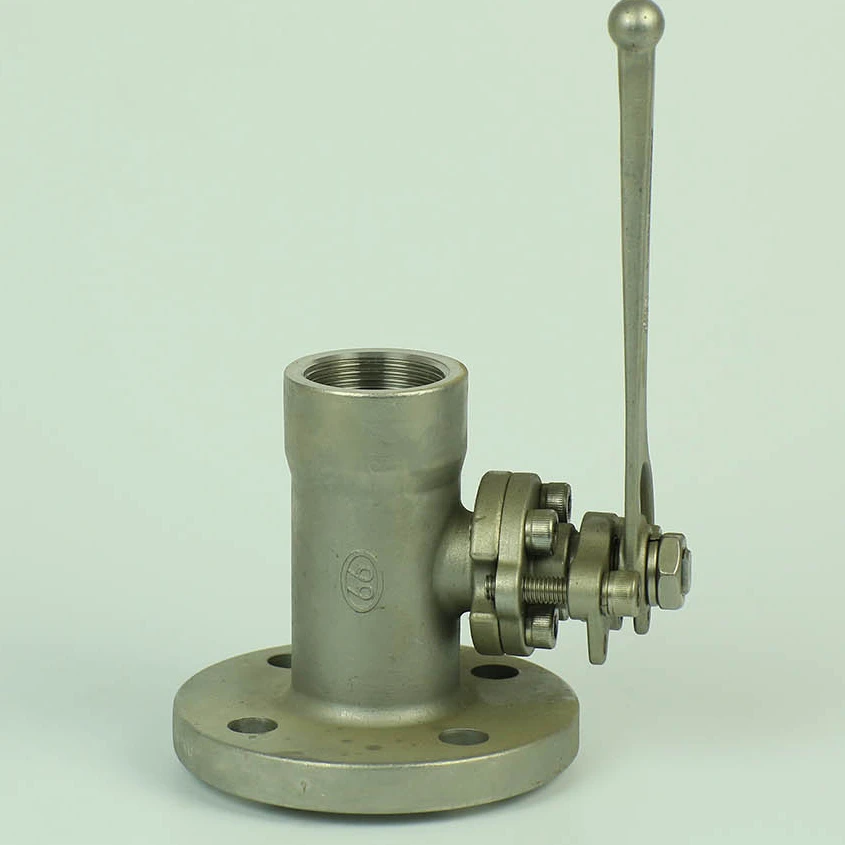 Single-Flanged Thread Ball Valve 1-PC PN 40  PTFE 304/316  Flanged ball valve top sale