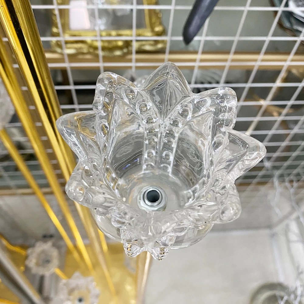 Simple wedding electroplating golden road lead outdoor wedding candlestick arrangement decorative street lamp