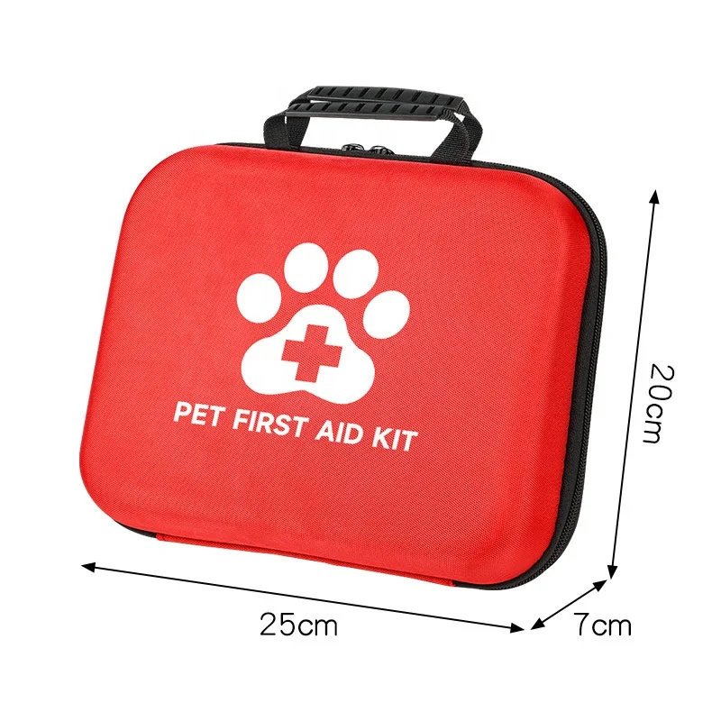 Custom Portable Pet First Aid Kit with Tick Remover and Medical Supplies